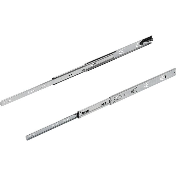 Telescopic Rail L=700 12, 7X46, Full Extension S=700, Fp=40, Steel Zinc-Plated, Side Mount, 1 Pr